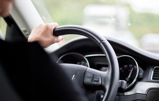 driving a car